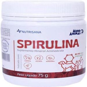 Mundo Animal Spirulina Nutrisana Para Cães Gatos Aves E Roedores 75G-radardasaude