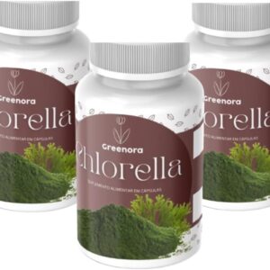 Chlorella - 120 Cápsulas - Greenora (Kit 3)-radardasaude