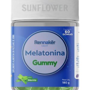 Rennaker Night Gummy Melatonina 0,21mg (1 Pote, Menta)-radardasaude