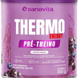 Sanavita Termogênico Thermo Energy - Suplemento Energético - Frutas Roxas - 300g