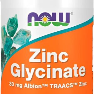 NOW Foods Glicinato de Zinco 30mg 120 Softgels Importado-radardasaude