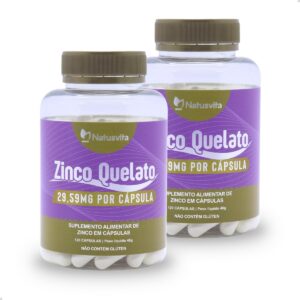 Kit 240 cápsulas Zinco Bisglicinato (Quelato). 2 und.-radardasaude