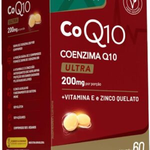 Coenzima Q10 200mg por porção + Tocoferol + Zinco 60 Cps - Lauton-radardasaude