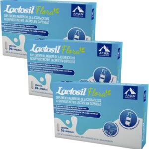 61Vbod6HW2L._AC_SL1200_.jpg Lactosil Flora (lactase + Probiótico) Kit 3cx C/30 Caps-radardasaude