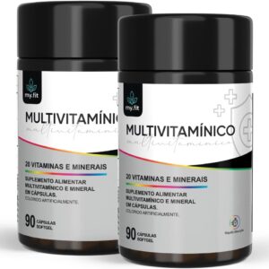 61arlOLKdaL._AC_SL1200_.jpg Kit 2 Potes Multivitamínico Para Todas as Idades, Total 180 Cápsulas-radardasaude