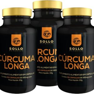 61lhuGtAD0L._AC_SL1080_.jpg Kit 3x Cúrcuma (Açafrão puro) - 60 Cápsulas-radardasaude