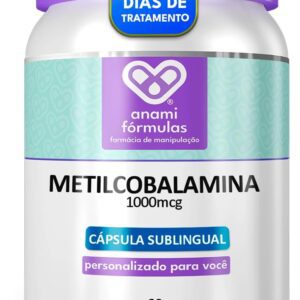 61sS7KLUC5L._AC_SL1200_.jpg Metilcobalamina 1.000mcg MAX DOSE B12 Ativa SUBLINGUAL de Absorção Rápida – 60 Cápsulas - Suplemento Alimentar Sublingual-radardasaude