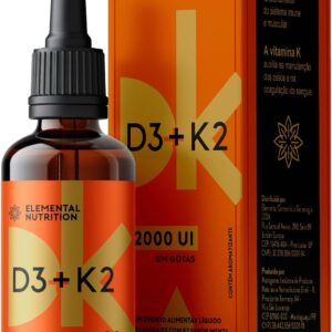 Vitamina D3 K2 gotas - 2000 Ui até 10.000 Ui - 80 doses-radardasaude