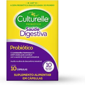 Culturelle Probiótico Saúde Digestiva, Suplemento Alimentar Diário, Com Lactobacilos, Sem Glúten, Sem Lactose, 10 Cápsulas-radardasaude
