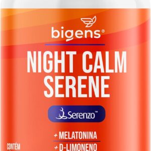 Night Calm Serene, Serenzo™, Melatonina, 60 caps, Bigens-radardasaude