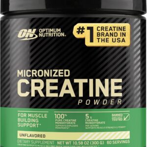 Creatine Micronized (300g), OPTIMUM NUTRITION, 100 servings (pack of 1)