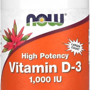 NOW Foods Vitamina D3 Softgels Importado-radardasaude