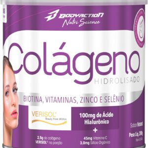 Colágeno Verisol com Ácido Hialurônico 200g Sabor Natural Bodyaction-radardasaude