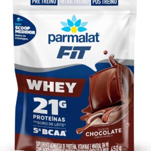 Parmalat Whey Protein Em Pó Chocolate Whey Fit 450G-radardasaude