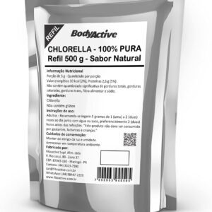 71mMC1cVRyS._AC_SL1500_.jpg Chlorella (Clorela - Clorella) Pó 100% Pura Refil 500 G Bodyactive-radardasaude