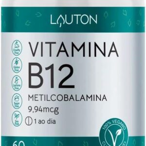 51AWMZXWYtL._AC_SL1200_.jpg Vitamina B12 Metilcobalamina 9,94mcg - 60 Cps - Lauton