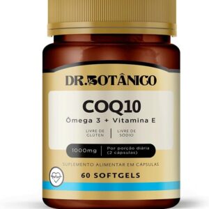 COQ10 + OMEGA 3 + VIT E 1.000MG 60 SOFTGELS DR. BOTANICO-radardasaude