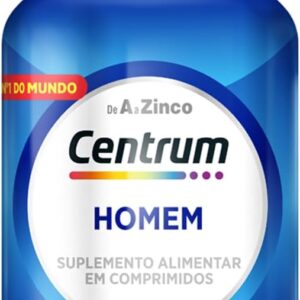 Centrum Homem Multivitaminico Diário com Magnésio, Vitamina D e Vitamina B12, 60 Comprimidos-radardasaude