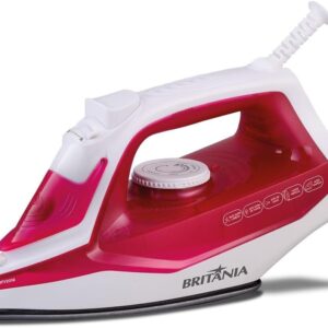 Ferro de Passar Roupa Britânia, Rosa , Base Antiaderente , função vapor extra , BFV201R 127V-radardasaude