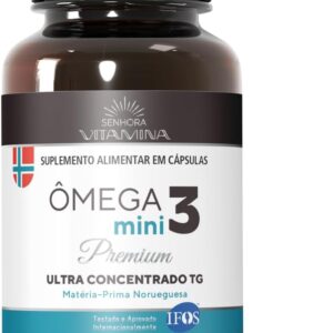 51N6orrwTSL._AC_SL1000_.jpg Ômega 3 da Noruega Ultra Concentrado TG Certificado IFOS Mini Cápsulas 1.200mg EPA + DHA Fácil de Engolir (120 cápsulas)