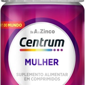 Centrum Mulher, Multivitamínico Adulto, Suplemento Vitamínico com Vitamina B12, Vitamina D, Ferro e Zinco, 30 Comprimidos-radardasaude
