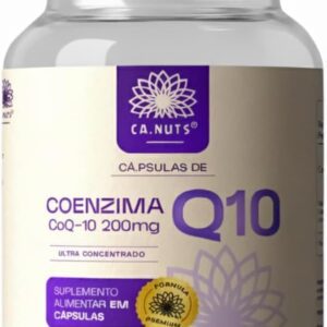 Coenzima Q10 200mg Ca.nuts | Ubiquinona COQ10 Premium Ultra concentrado (1 Pote - 30 Cápsulas)