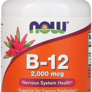 Vitamina B-12 2000mcg 100 Pastilhas Veganas - Now foods-radardasaude