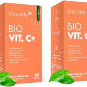 Kit 2X: Vitamina C Lipossomal Puravida 60 Cápsulas-radardasaude