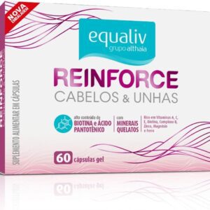 Equaliv Reinforce 60 Cápsulas – Biotina, Ácido Pantotênico e Minerais Quelatos para Fortalecimento de Cabelos e Unhas Saudáveis – Uso Adulto Diário-radardasaude