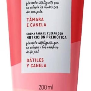 Todo dia Creme para o Corpo com Nutrição Prebiótica, Tâmara e Canela, 200ml