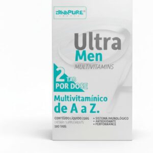 Ultra Men Multivitamínico Fórmula Avançada A-Z+ | Contém 180 Tabletes (Duração de 3 Meses) | Ultra Concentrado para Alta Performance, Energia e Imunidade - Dynapure® By Dynamo Labz-radardasaude
