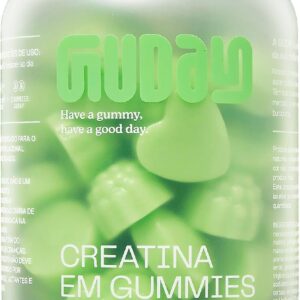 Guday Gummy de Creatina | 60 unidades (30 doses) | 3g de creatina monohidratada por dose | Sabor Maça Verde