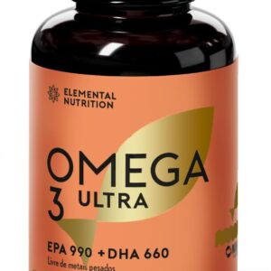 Omega 3 Ultra - Selo MEG3 (Alta Concentração) 1650mg - EPA+DHA, 90 Softgels.-radardasaude