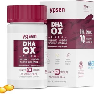 Novo DHAOX PURO Yosen - 60 Cápsulas - Ciência, Tecnologia e Inovação Em Um Novo Conceito de Ômega-3-radardasaude