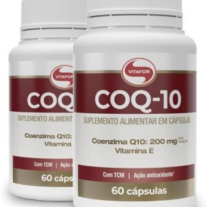 Kit 2 Coenzima Coq-10 Vitafor 60 cápsulas