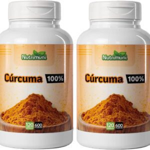 61ZJrzZk3NL._AC_SL1000_.jpg Cúrcuma Pura 2 Potes 240 Cápsulas Gelatina De 600mg (240)-radardasaude