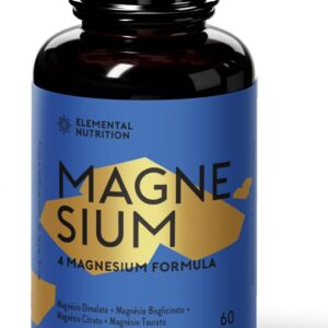 61eGTwziboL._AC_SL1297_.jpg Magnésio four 350mg - Dimalato - Bisglisinato - Taurato - Citrato - ELEMENTAL Nutrition (Novo Rotulo)-radardasaude