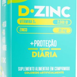 Divina Pharma D-Zinc - Vitamina D 2.000Ui + Zinco 30Mg X 30 Comprimidos