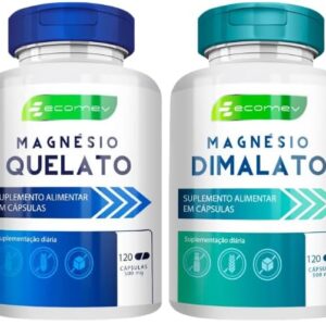 Kit Magnesio Dimalato + Treonato + Quelato + Coenzima Q10 500mg 480Cáp Ecomev-radardasaude