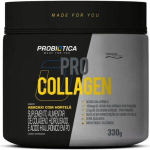 61qQO9h7HkL._AC_SL1200_.jpg Probiótica Pro Collagen Verisol - 330G Abacaxi Com Hortelã -