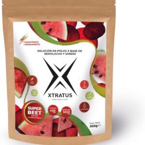XTRATUS - Super Beet Nitrato 400 - Pré-treino em Pó com Beterraba e Melancia - Low Carb - 300g