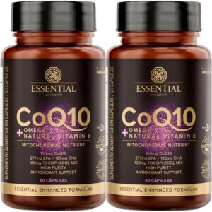 Coenzima Q10 com Ômega 3 TG - 2 unidades de 60 Cápsulas - Essential