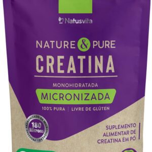 Creatina Pura 500g Monohidratada Micronizada à 180 mícrons. 101% de Pureza em Laudo. Livre de Metais Pesados