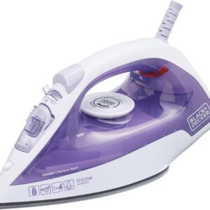 71xiRnlUFjL._AC_SL1500_.jpg Ferro de Passar Roupa a Vapor Black + Decker Antiaderente 1200W 127V Roxo - FX1050-BR-radardasaude