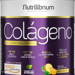 Colágeno Verisol com Ácido Hialurônico - 200G Abacaxi com Hortelã - Nutrilibrium, Nutrilibrium-radardasaude