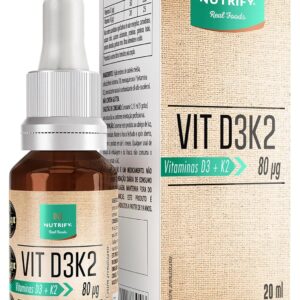 Nutrify - Vitamina D3K2 Gotas - Saúde Óssea e Muscular - Eficácia e Flexibilidade - 30ml-radardasaude