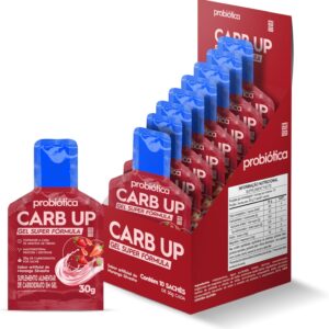 Probiótica Carb Up Gel Super Fórmula Morango Silvestre 10 Sachês 30G