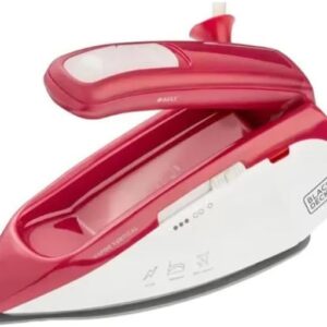 BLACK+DECKER Ferro de Passar Roupa à Vapor Portátil, Com Base Antiaderente, Alça Dobrável e Bolsa de Transporte, Modelo FXVG1, Bivolt-radardasaude