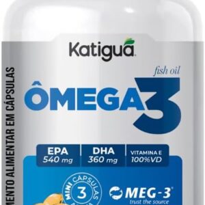 Katiguá, Ômega 3, MEG-3, EPA + DHA, 3000mg, Fish Oil, 120 Cápsulas Soft Gel • 40 doses, Branco