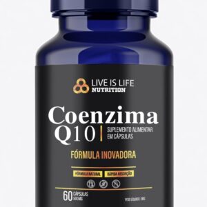 Coenzima Q10 200mg Ubiquinol, Vitamina Q10 Pura, 60 Cápsulas-radardasaude